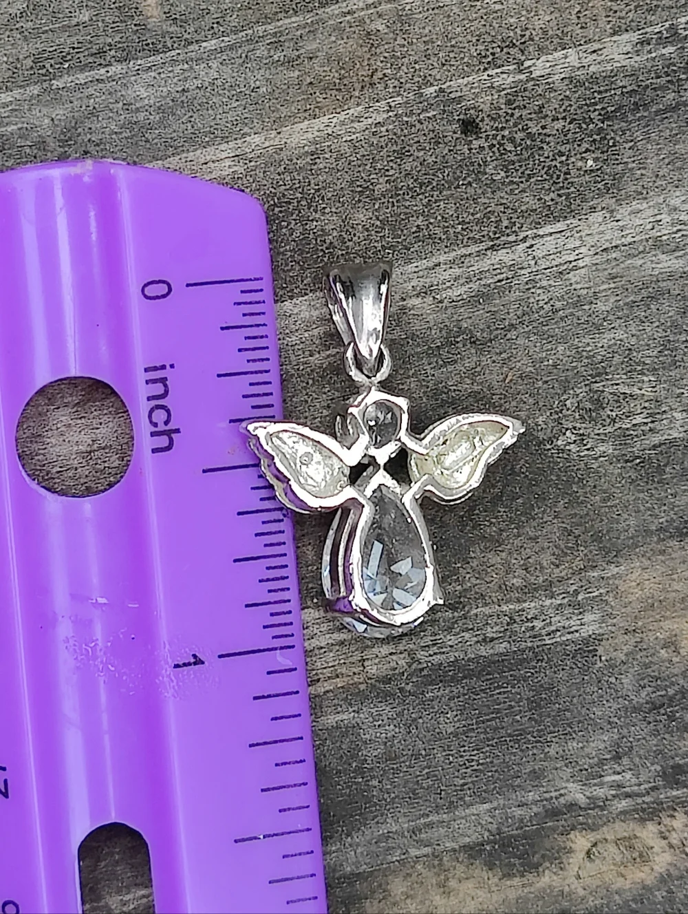 😇 Vintage Sterling Silver Angel Pendant - Picture 5 of 5